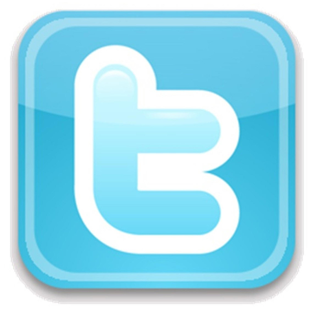 Oud logo van Twitter: een witte letter t op een lichtblauw vierkant met afgeronde hoeken.