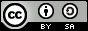 Pictogram van de Creative Commons-licentie BY-SA (naamsvermelding, gelijk delen).